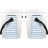 Blue and White Stripes YETI Roadie 24 Hard Cooler Skin