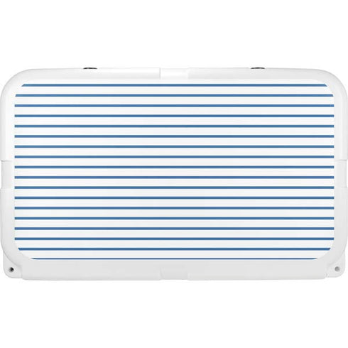 Blue and White Stripes YETI Tundra 45 Hard Cooler Skin