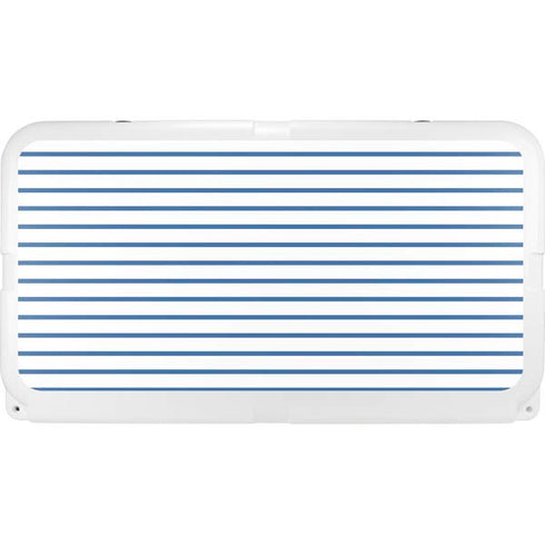 Blue and White Stripes YETI Tundra 65 Hard Cooler Skin