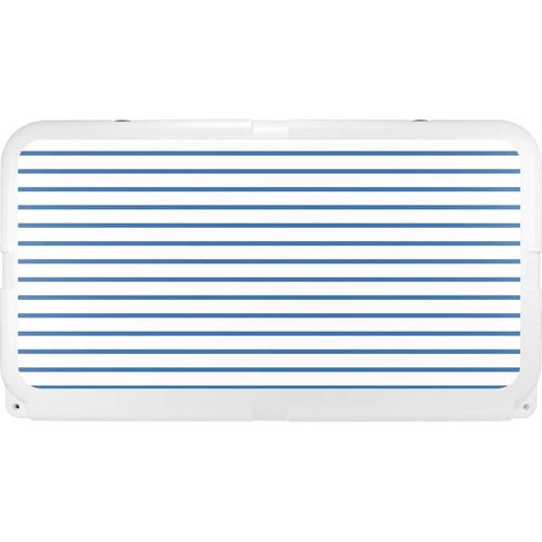 Blue and White Stripes YETI Tundra 75 Hard Cooler Skin
