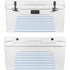 Blue and White Stripes YETI Tundra 75 Hard Cooler Skin
