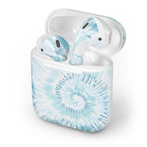 Blue and White Tie Dye Apple AirPods 2 Skin