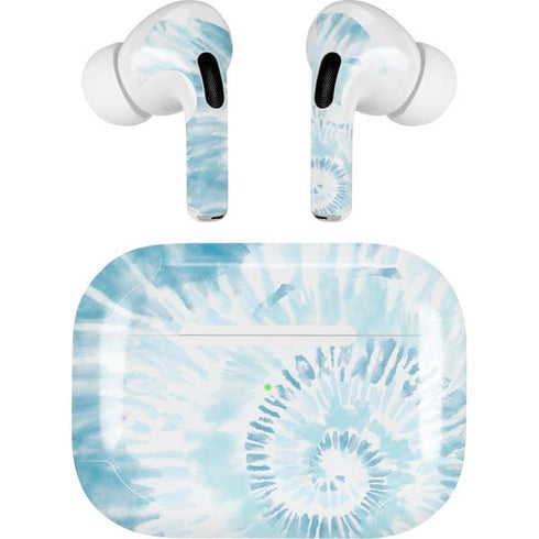 Blue and White Tie Dye Apple AirPods Pro Skin