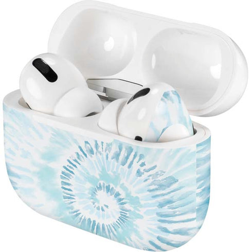 Blue and White Tie Dye Apple AirPods Pro Skin