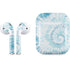 Blue and White Tie Dye Apple AirPods Skin