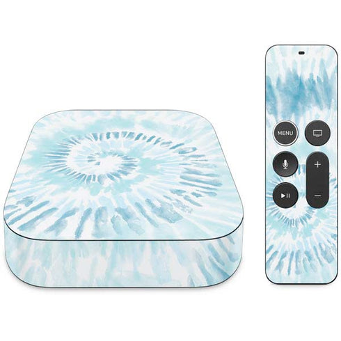 Blue and White Tie Dye Apple TV Skin