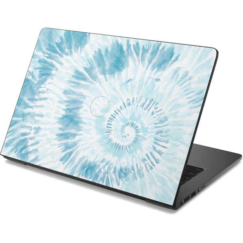 Blue and White Tie Dye Dell Chromebook Skin