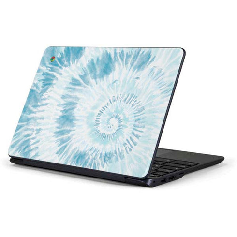 Blue and White Tie Dye Samsung Chromebook Skin