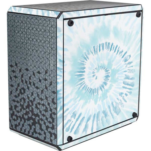 Blue and White Tie Dye Cooler Master MasterBox Q300L Mini Tower Skin