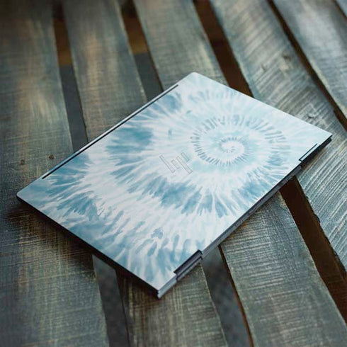 Blue and White Tie Dye HP Envy Skin