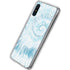 Blue and White Tie Dye Galaxy A10e Clear Case