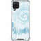 Blue and White Tie Dye Galaxy A12 Clear Case