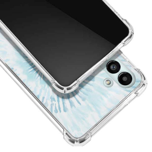 Blue and White Tie Dye Galaxy A13 5G Clear Case