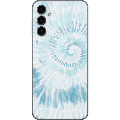 Blue and White Tie Dye Galaxy A14 5G Skin