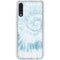 Blue and White Tie Dye Galaxy A50 Clear Case