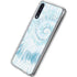 Blue and White Tie Dye Galaxy A50 Clear Case