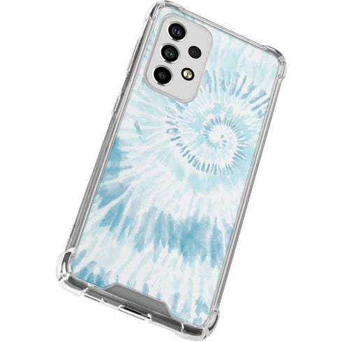 Blue and White Tie Dye Galaxy A53 5G Clear Case