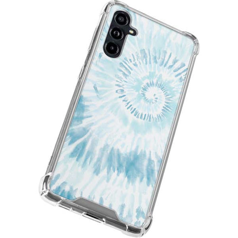 Blue and White Tie Dye Galaxy A54 5G Clear Case