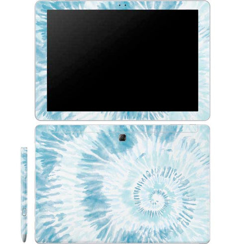 Blue and White Tie Dye Galaxy Book 12in Skin