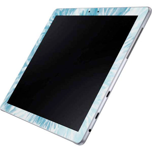 Blue and White Tie Dye Galaxy Book 12in Skin