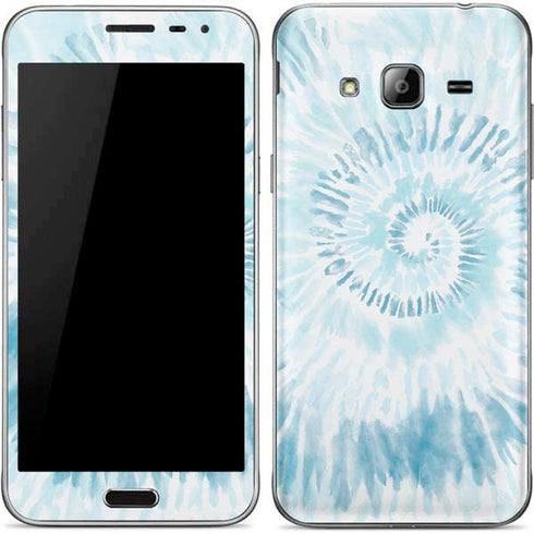 Blue and White Tie Dye Galaxy J3 Skin