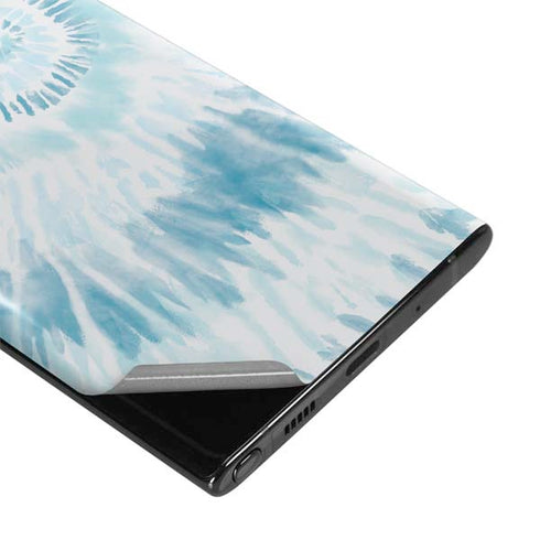 Blue and White Tie Dye Galaxy Note 10 Plus Skin