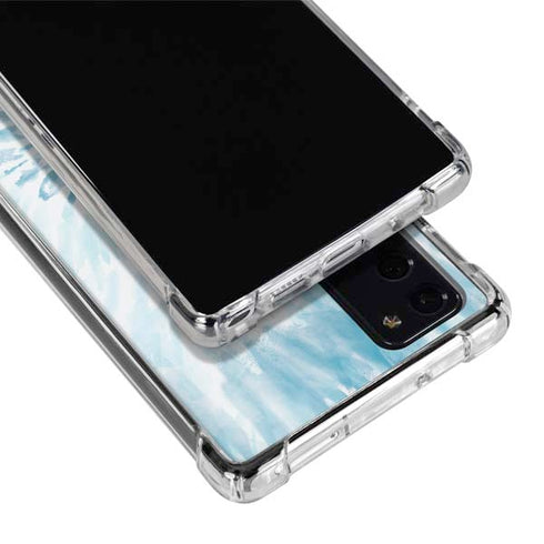 Blue and White Tie Dye Galaxy Note20 5G Clear Case