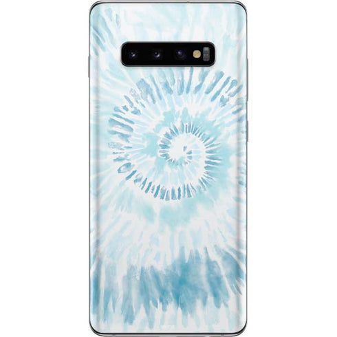 Blue and White Tie Dye Galaxy S10 Plus Skin