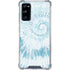 Blue and White Tie Dye Galaxy S20 FE Clear Case