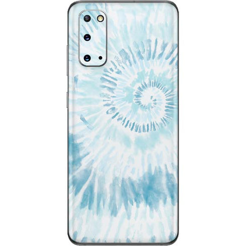 Blue and White Tie Dye Galaxy S20 Skin