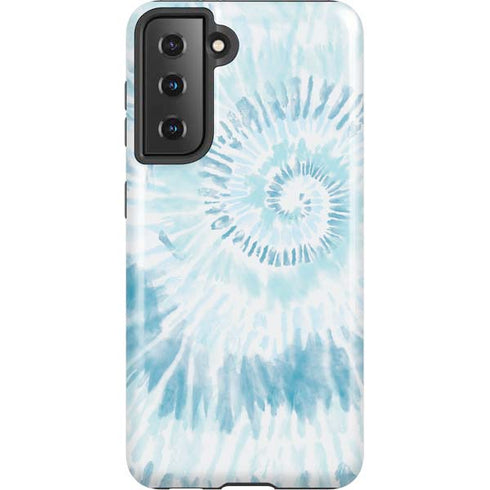 Blue and White Tie Dye Galaxy S21 5G Pro Case