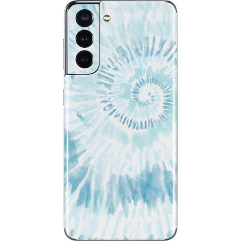 Blue and White Tie Dye Galaxy S21 5G Skin
