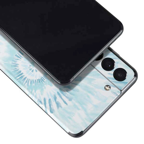 Blue and White Tie Dye Galaxy S21 5G Skin