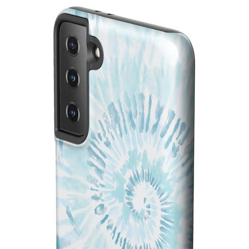 Blue and White Tie Dye Galaxy S21 FE Pro Case