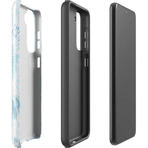 Blue and White Tie Dye Galaxy S21 FE Pro Case