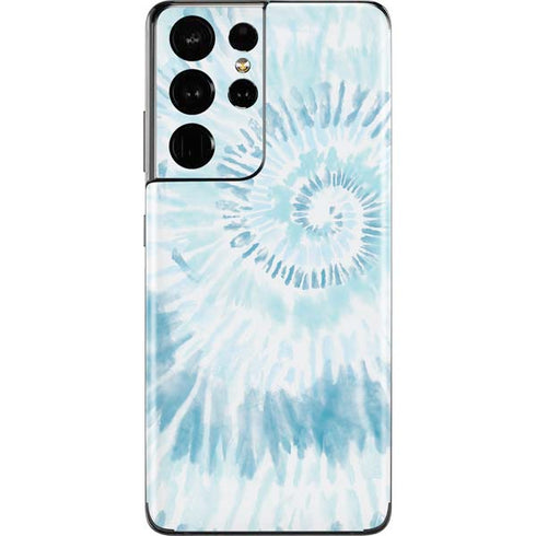 Blue and White Tie Dye Galaxy S21 Ultra 5G Skin