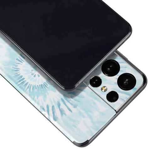 Blue and White Tie Dye Galaxy S21 Ultra 5G Skin