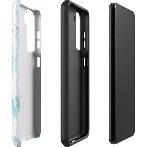 Blue and White Tie Dye Galaxy S22 Pro Case