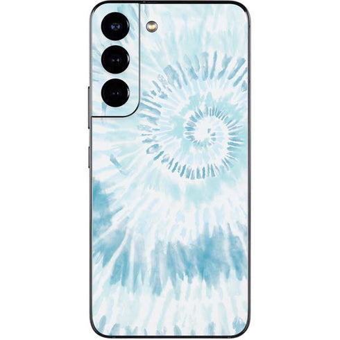 Blue and White Tie Dye Galaxy S22 Skin