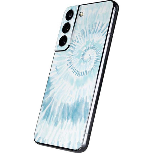 Blue and White Tie Dye Galaxy S22 Skin