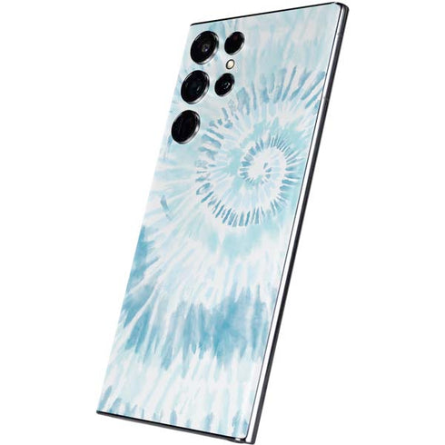 Blue and White Tie Dye Galaxy S22 Ultra Skin