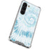 Blue and White Tie Dye Galaxy S23 Clear Case