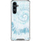 Blue and White Tie Dye Galaxy S23 FE Clear Case