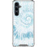 Blue and White Tie Dye Galaxy S23 FE Clear Case