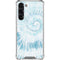 Blue and White Tie Dye Galaxy S23 Plus Clear Case