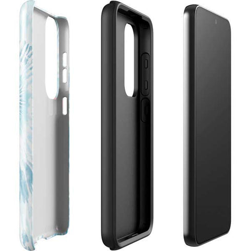 Blue and White Tie Dye Galaxy S23 Plus Pro Case