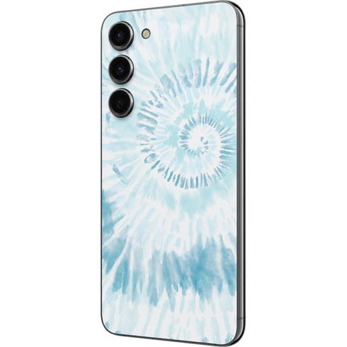 Blue and White Tie Dye Galaxy S23 Plus Skin