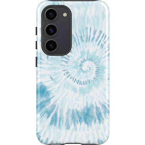 Blue and White Tie Dye Galaxy S23 Pro Case