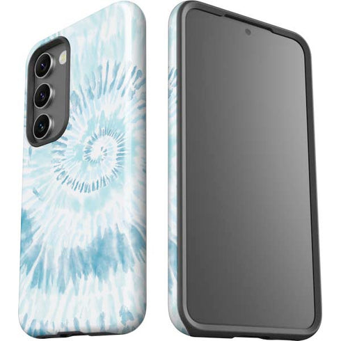 Blue and White Tie Dye Galaxy S23 Pro Case