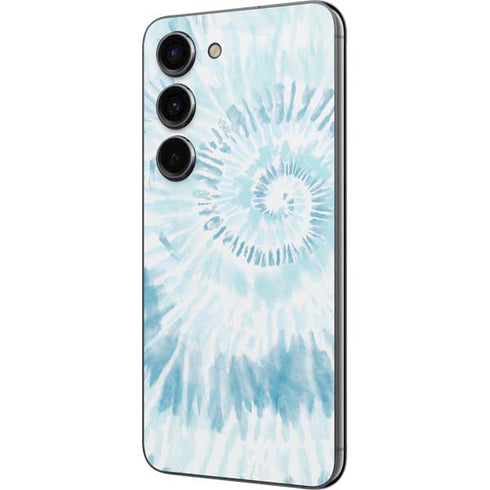 Blue and White Tie Dye Galaxy S23 Skin